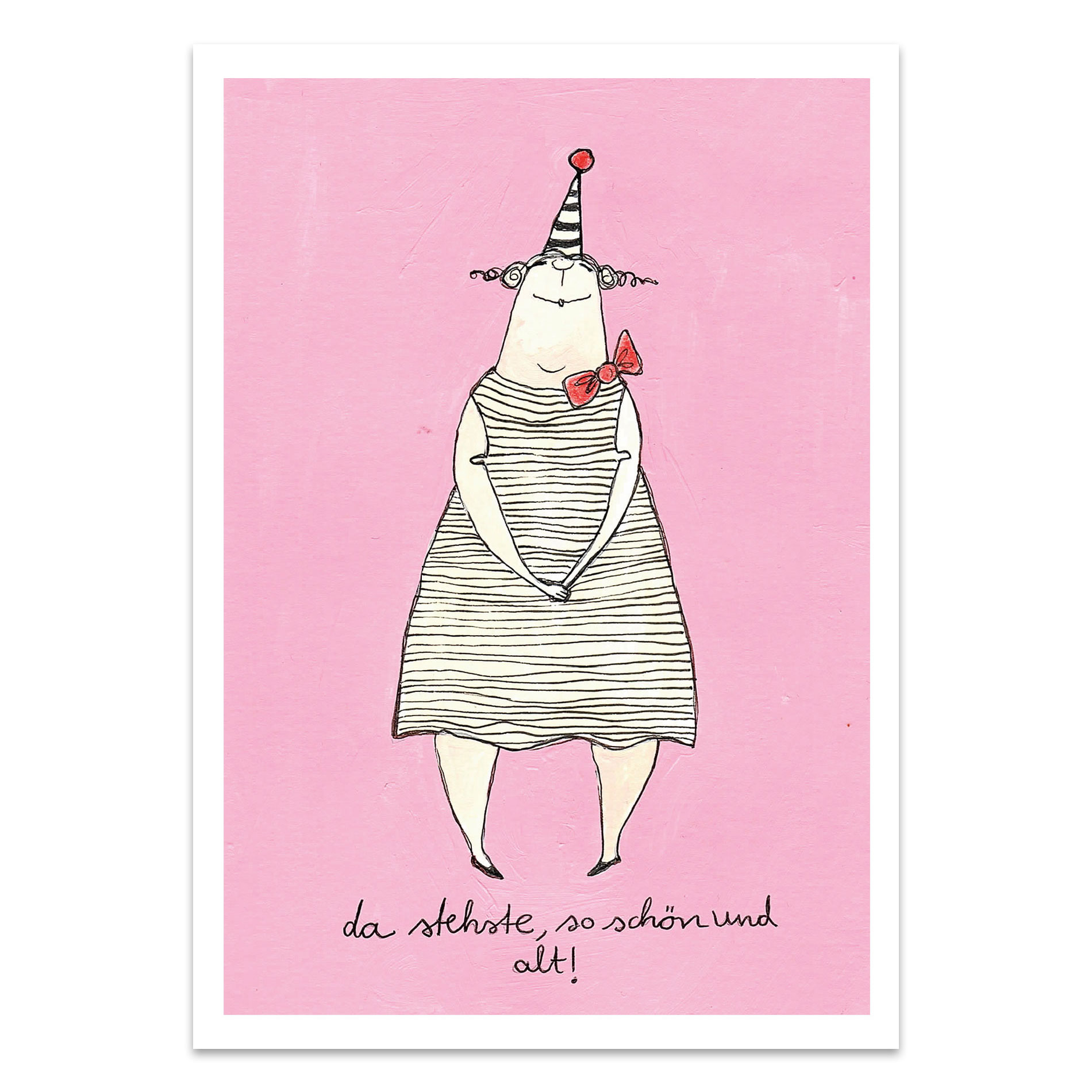 Postkarte kittiekatstudio " so schön und alt" von kittiekatstudio