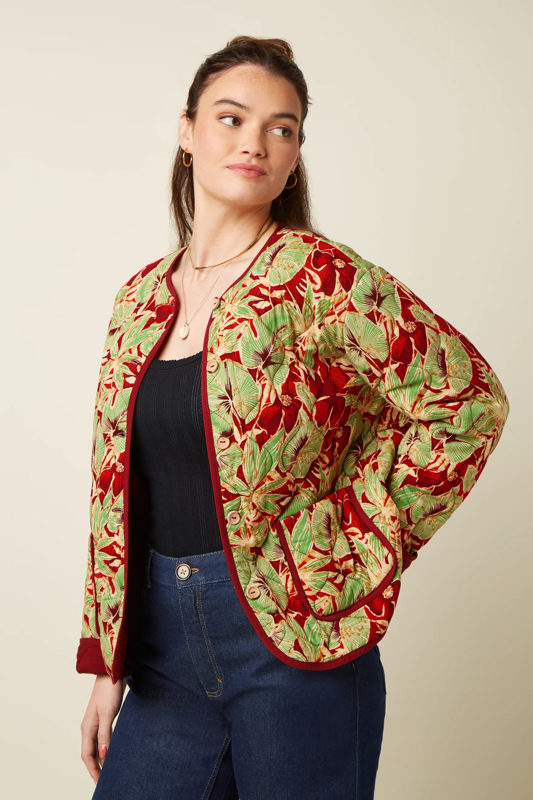 % King Louie Jiggy Jacket Rico, Fire Red , Jacke