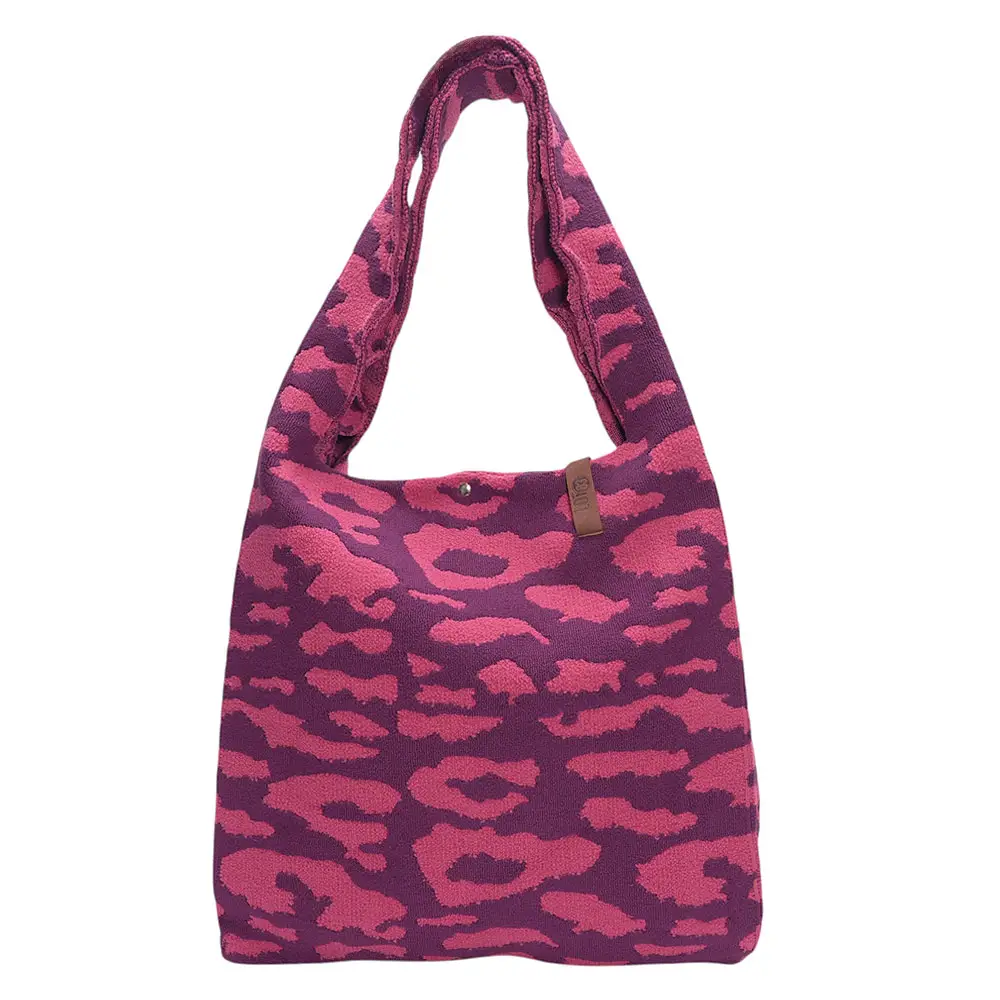 LOT83 Shopper Lois 183, LEO Violett-Altrosa, Kuschelig, ca.  45 x 35 cm