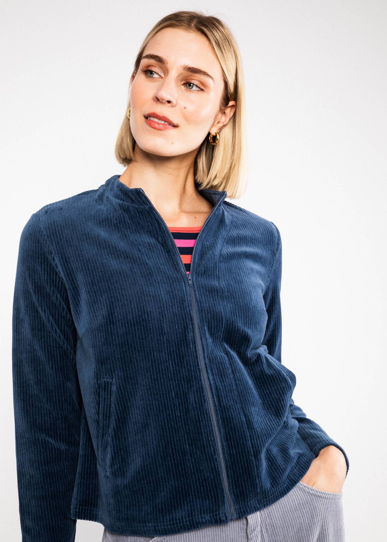 Blutsgeschwister Zip-Jacke Jolly Zip up, blue grape taste