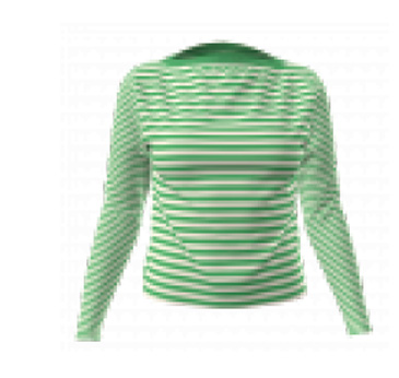 % Pretty Vacant Oberteil Sailor Sam Sweater Fern Green/White 100% Organic Cotton GOTS Certified   