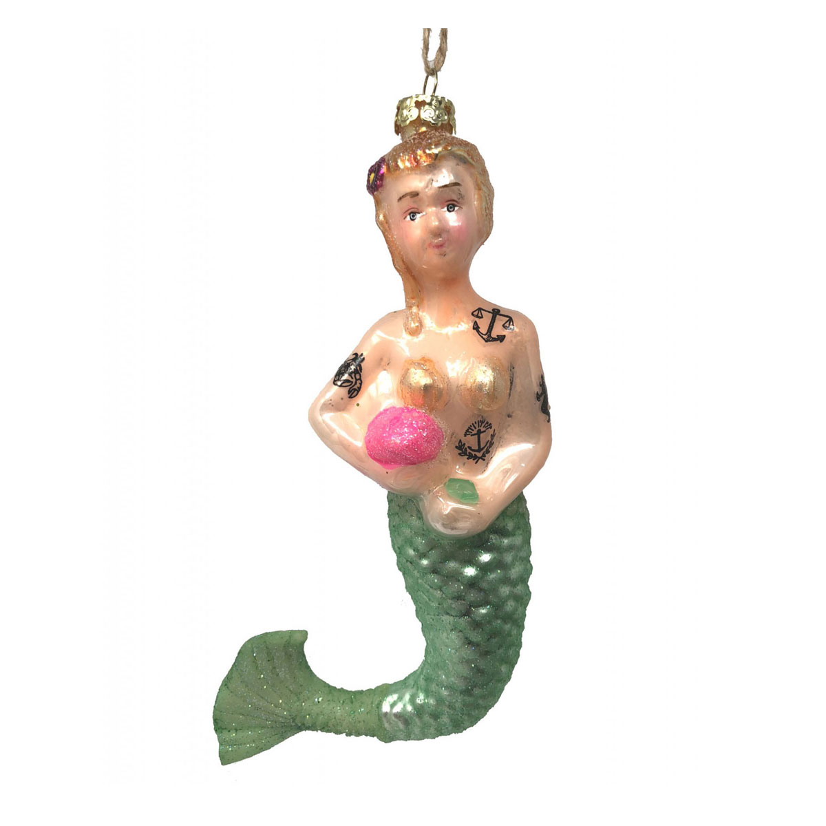 Meerjungfrau, Mermaid , Glas