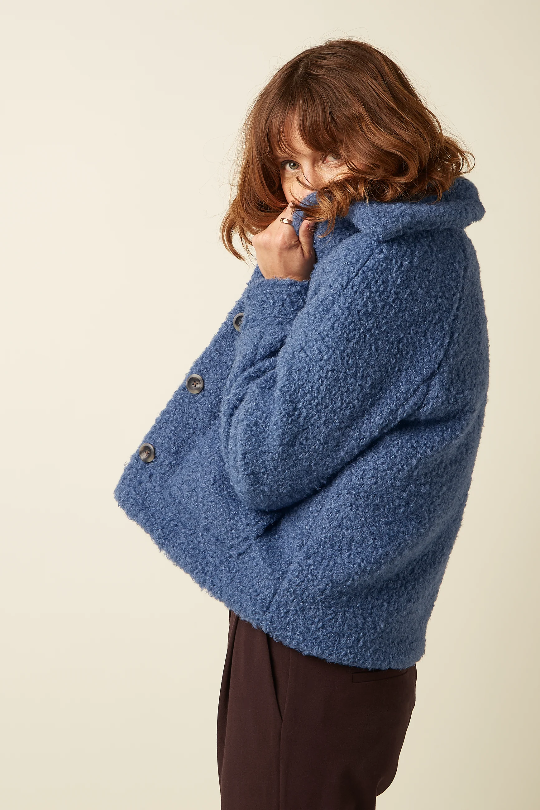 King Louie Jacke Sylvie Jacket Chopsui, Farbe Horizon Blue - Chop Sui