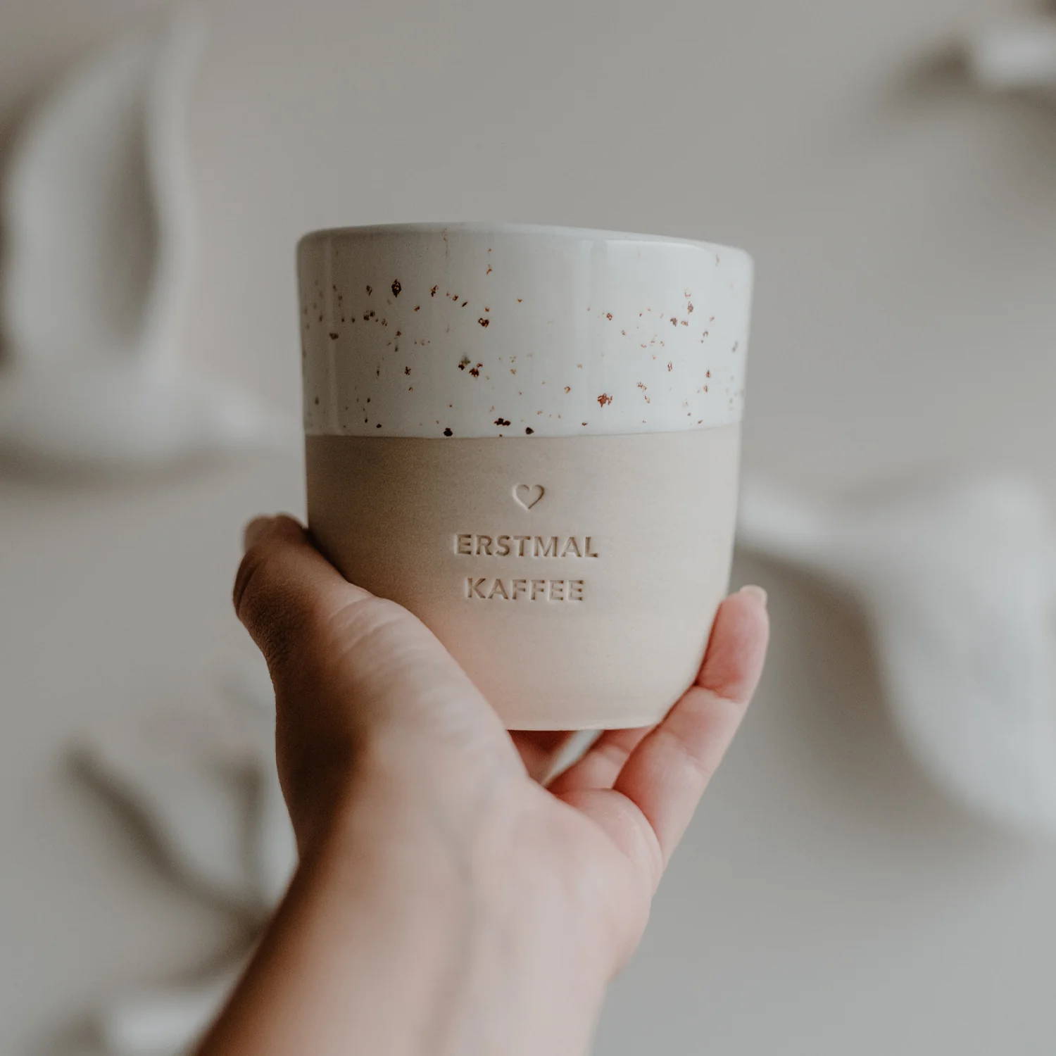 Eulenschnitt Becher Erstmal Kaffee