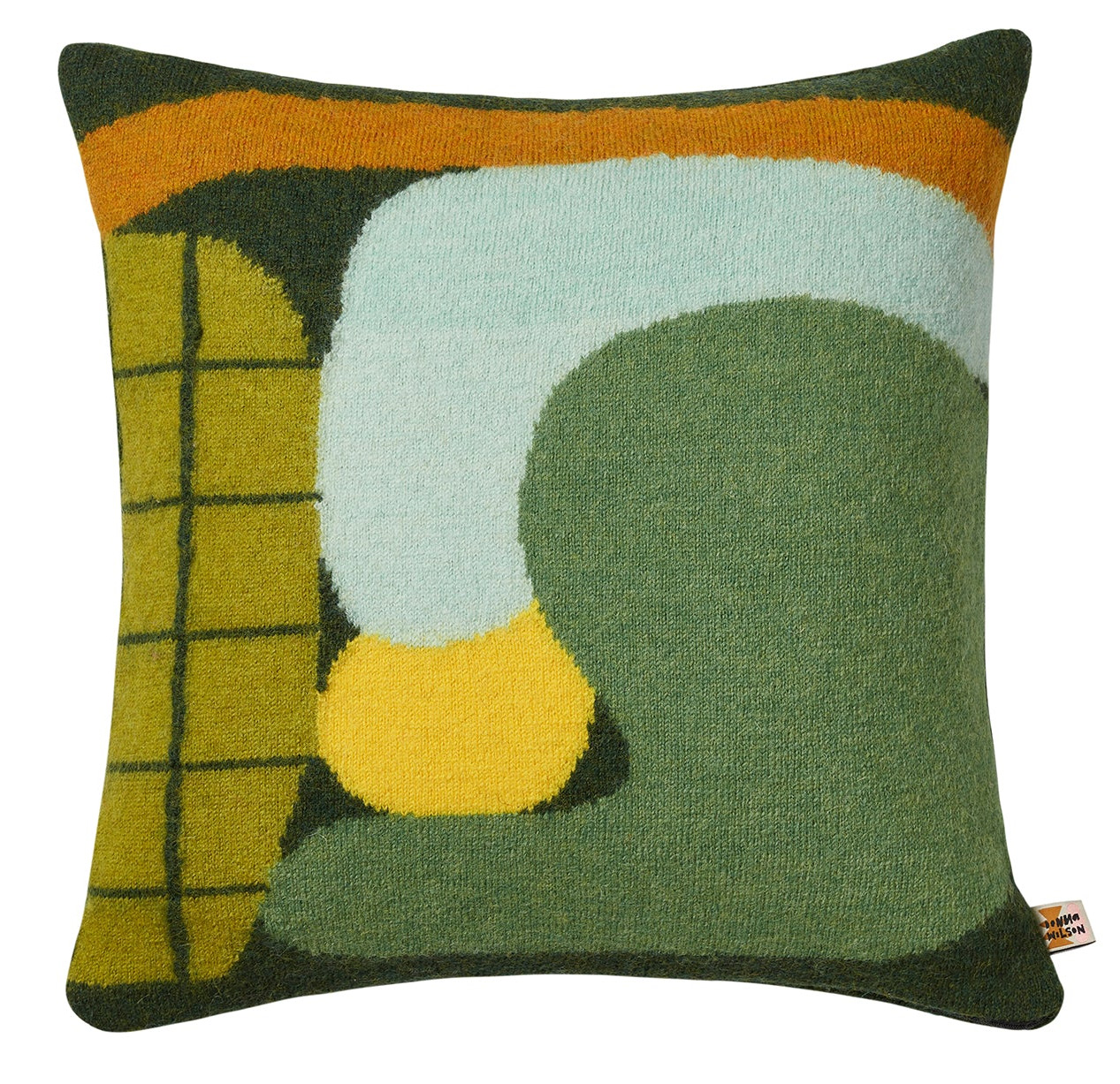 Donna Wilson Kissen HUDDLE grün, gewebt, von Donna Wilson Huddle cushion - green, ca. 50 x 50 cm