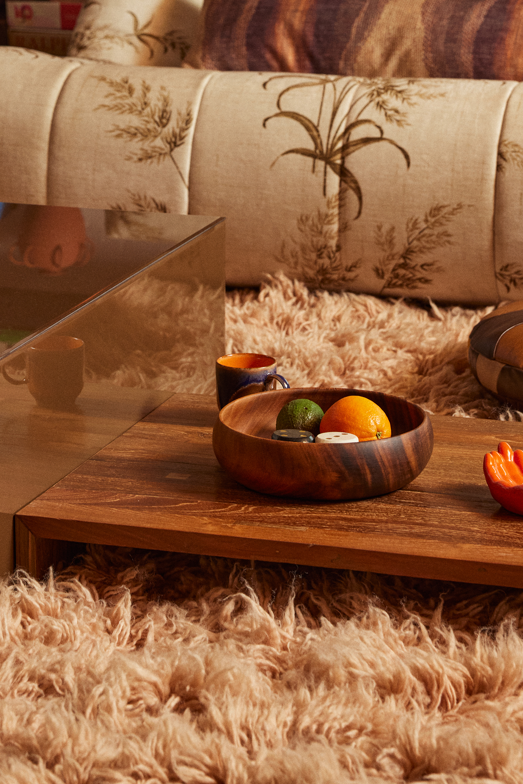 HKliving Holzschale Acacia bowl, D. ca. 25 cm