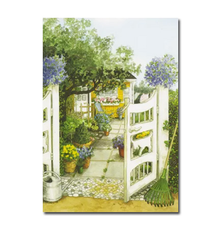 Postkarte Inge Löök "Gartentor"  Löök Postkarte