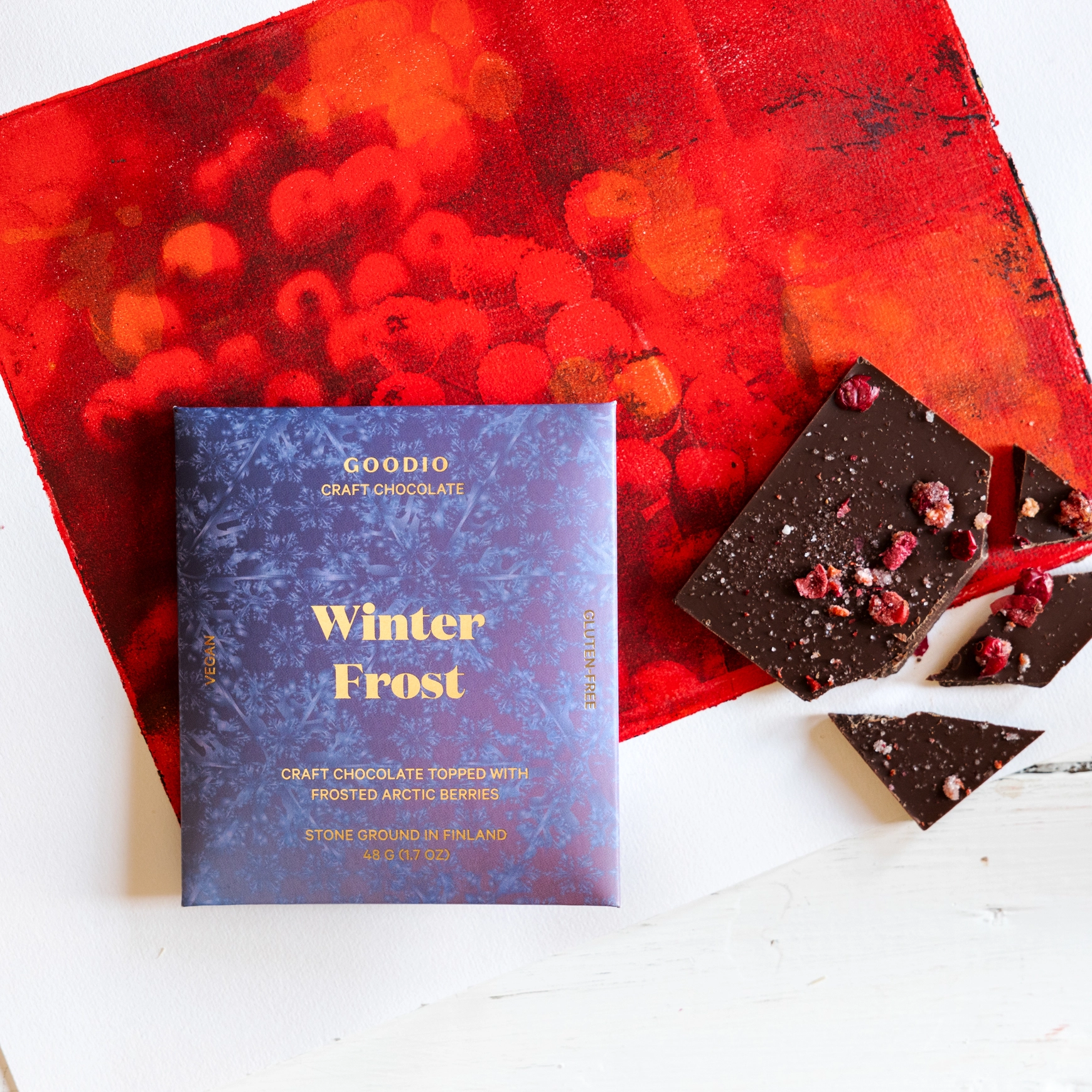 GOODIO Winter Glow Schokolade 50%, Organic Chocolate 50%, 48 g