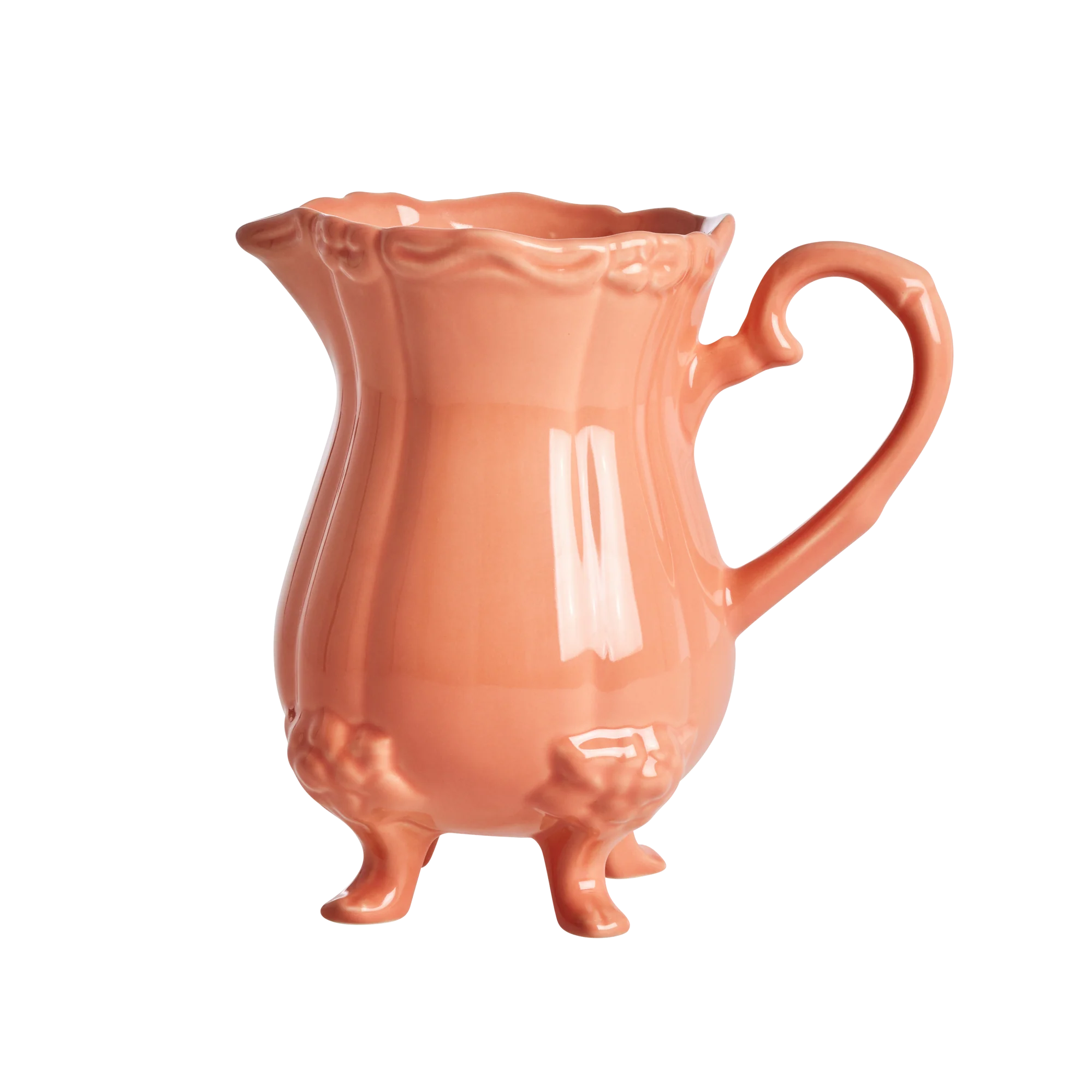 Rice Krug - Koralle ,  Großer Keramik Krug von RICE, Höhe ca. 21 cm, 1700 ml