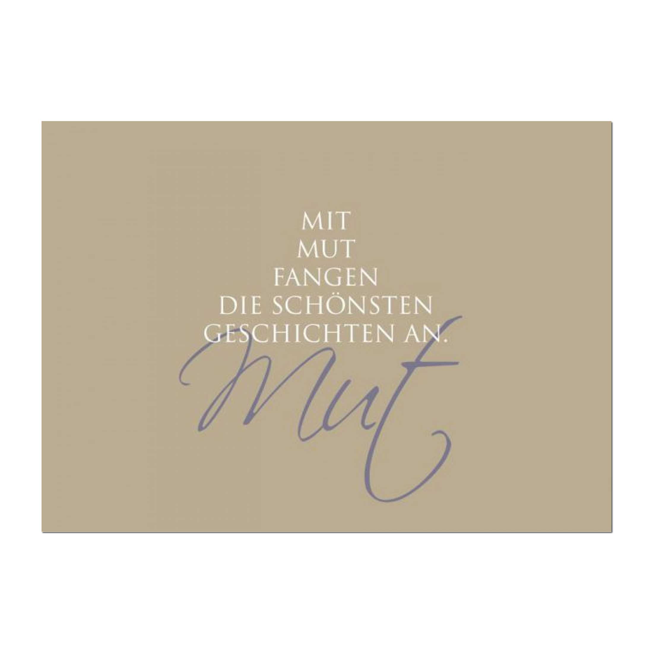 Wunderwort Postkarte "Mut… die schönsten Geschichten"