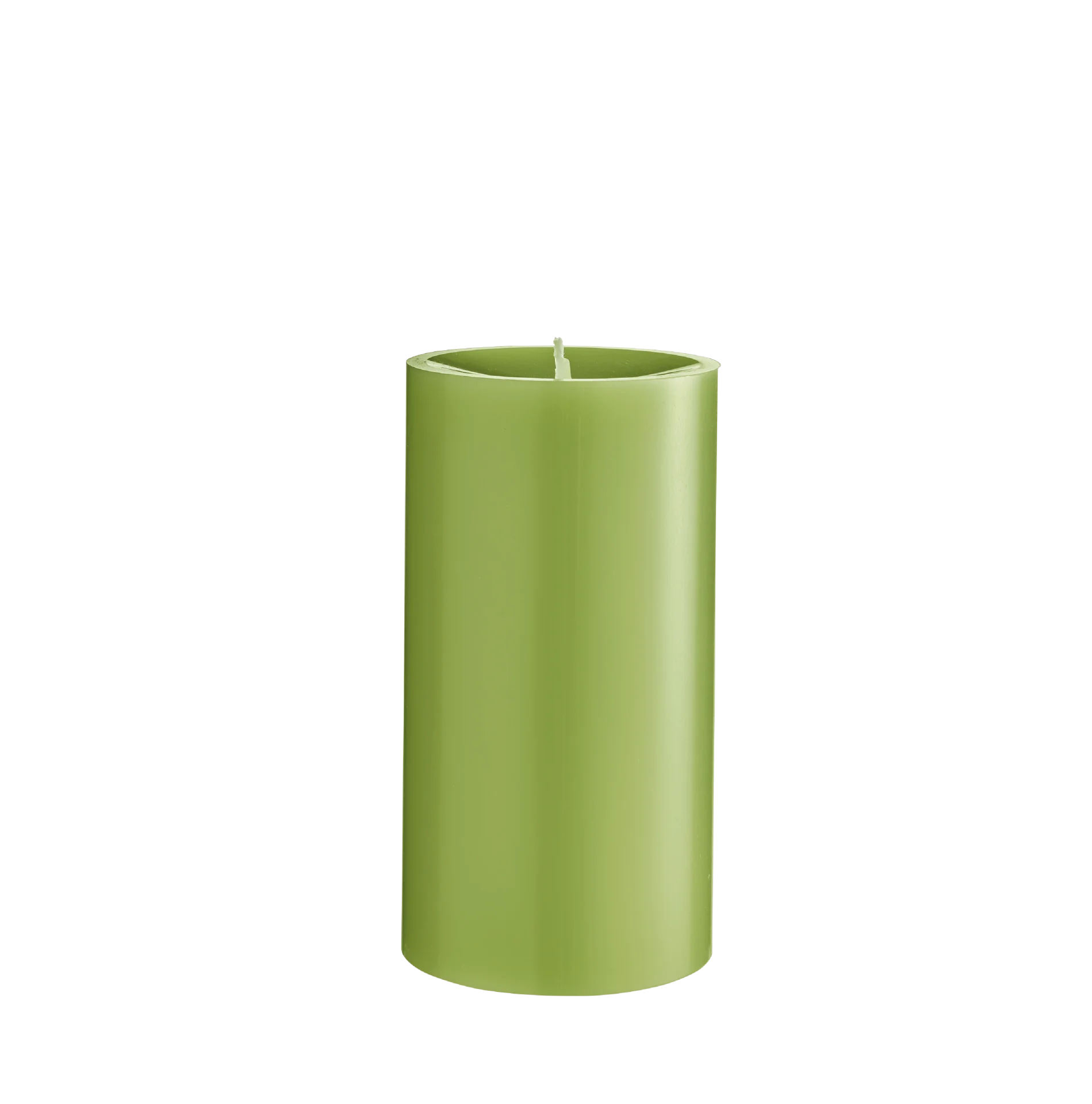 Engels Kerzen, Gegossene Stumpenkerze, D. 8 cm x 15 cm, Farbe: Limette