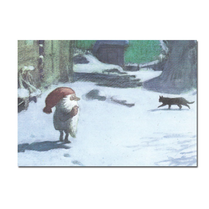 Postkarte " Tomte Tummetott 1  " Weihnachten, Winter 