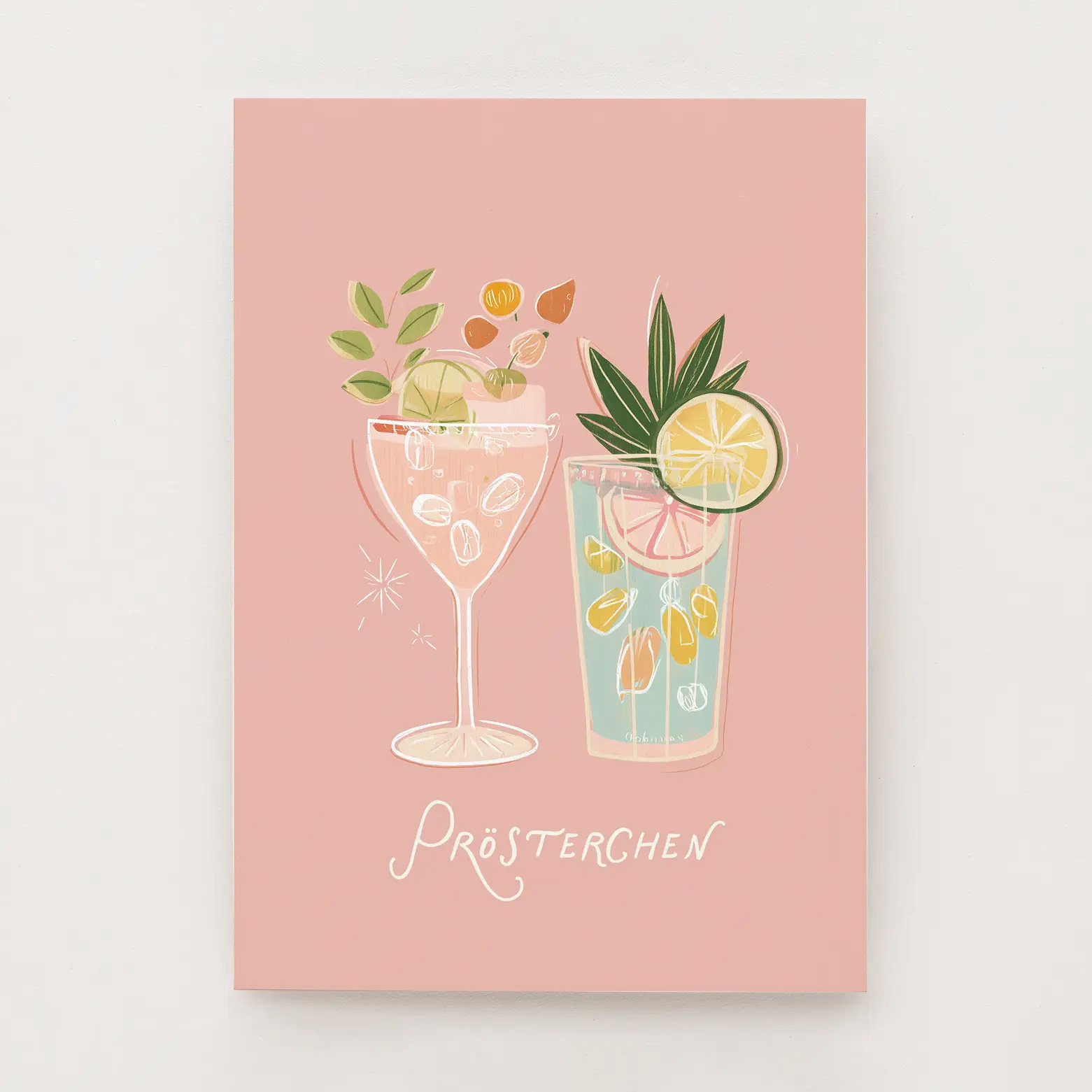 Falene Postkarte Prösterchen von Falene
