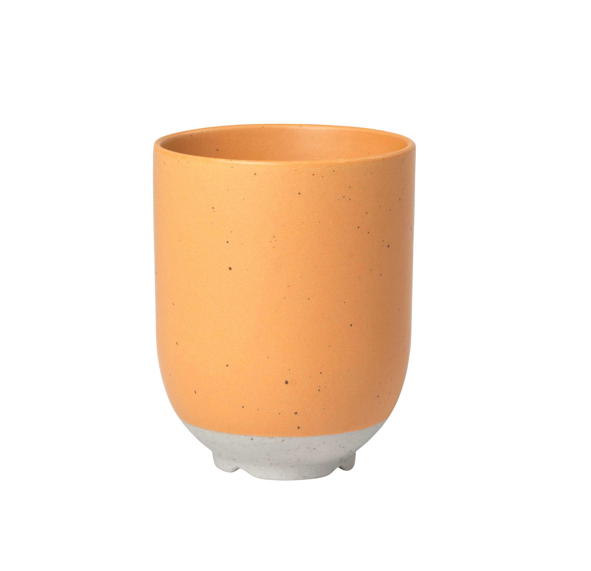 Broste Copenhagen " ELI" Becher MATT LIGHT CAMEL, D. ca. 7 cm, H. 9 cm, 20 cl Steingut  