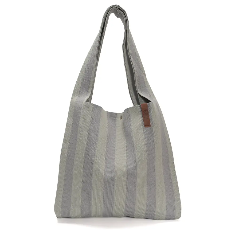 LOT83 Shopper Lois 63, Streifen Grau, ca.  45 x 35 cm