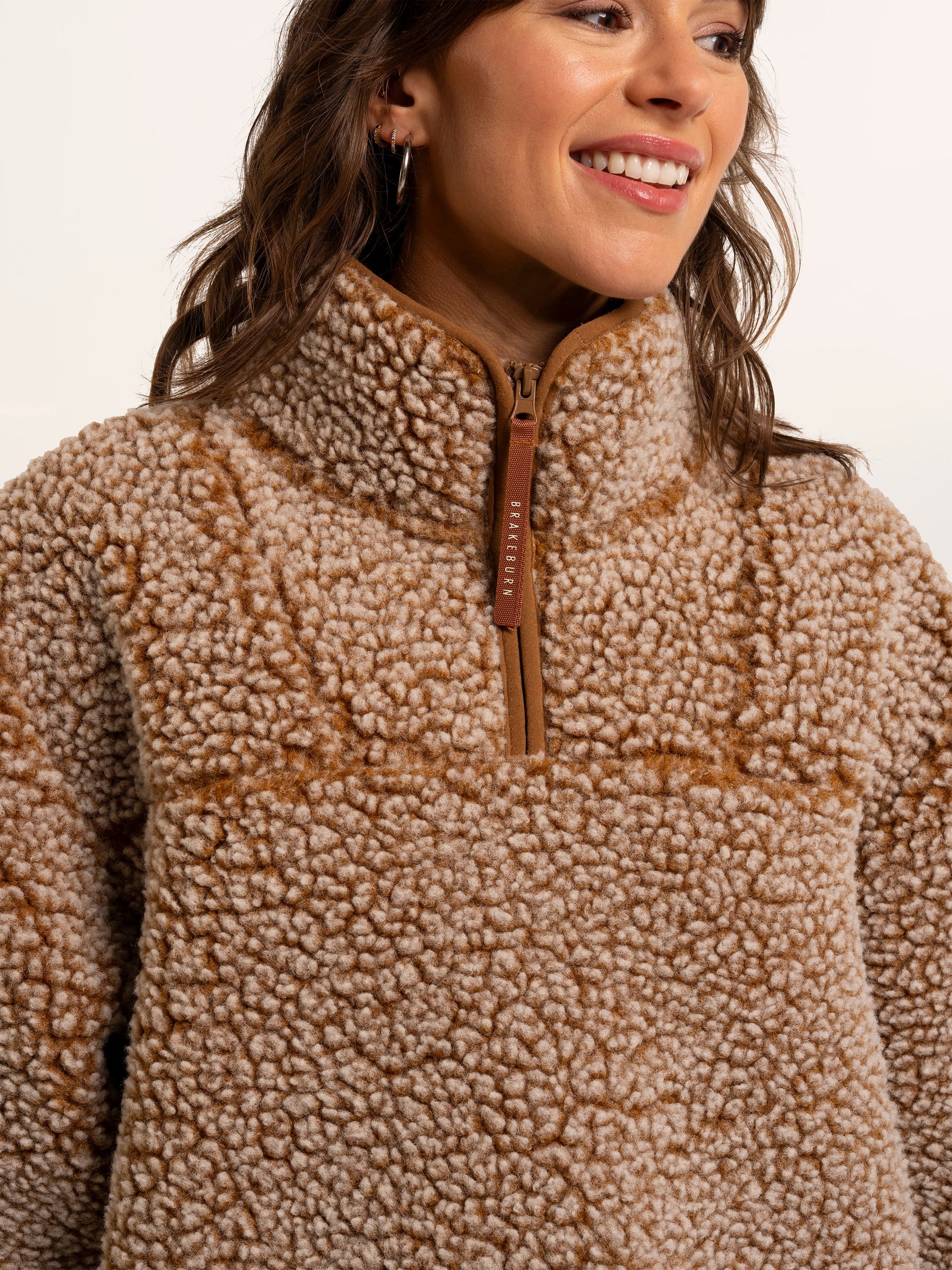 BRAKEBURN Fleece Pullover Mangerton textured 1/4 Zip Fleece