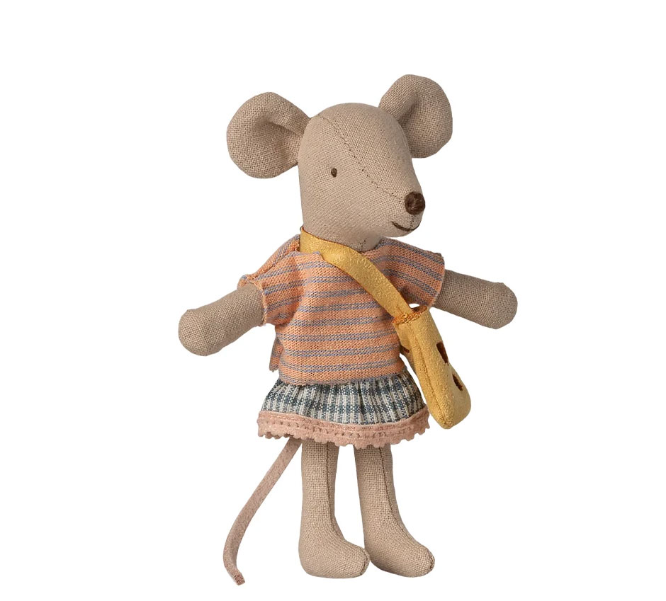 Maileg Maus Kleine Schwester mit Tasche