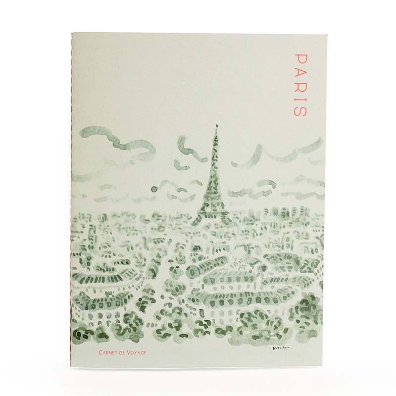 Schreibheft Carnet de Voyage, Paris City Blue / L'après-midi, A5, 48 Seiten