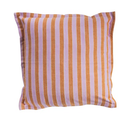 Kissenbezug VIVID LINES, Orange,  ca.50 x 50 cm, Baumwolle (bio), GOTS-zertifiziert , Streifen