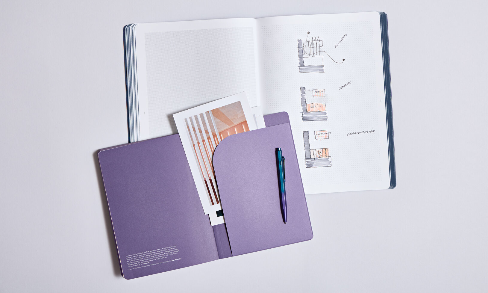 NUUNA Notizbuch Workbook L Améthyste by MUT Design Studio, 165 × 220 mm , A5  