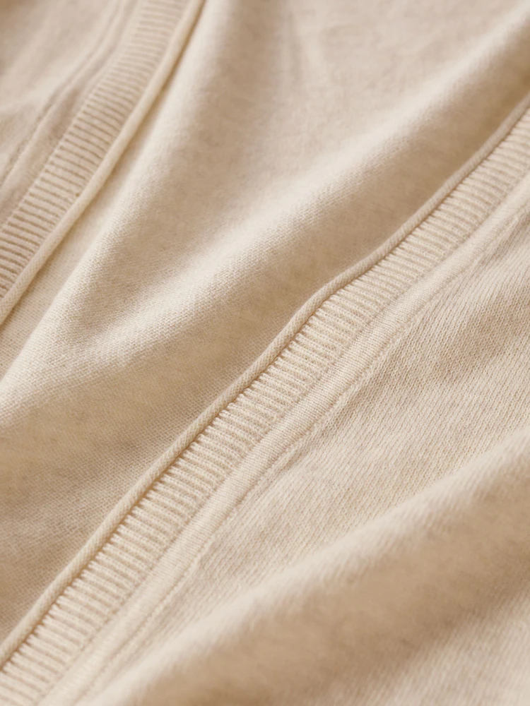 SEASALT CORNWALL Vanessa Strickjacke aus GOTS-zertifizierter Bio-Baumwolle, Farbe: Chalk