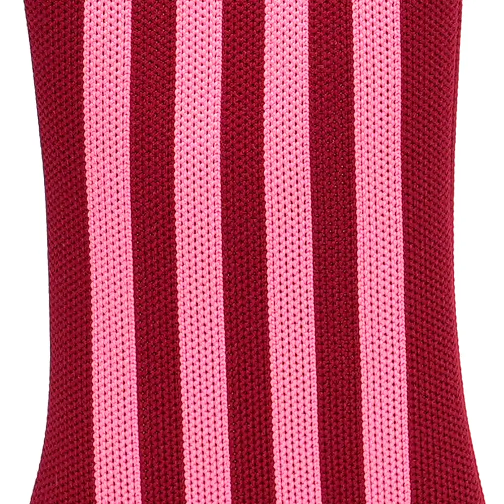 LOT83 Handytasche CHARLIE 33, Streifen Bordeaux -Rosa