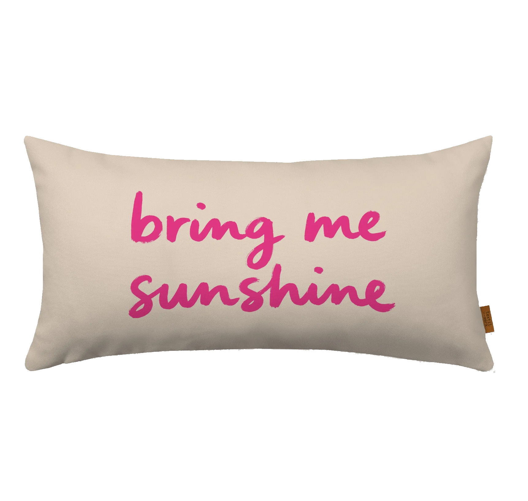 Kissenhülle Bring me sunshine pink, ca. 60 x 30 cm,  Polyester Canvas       
