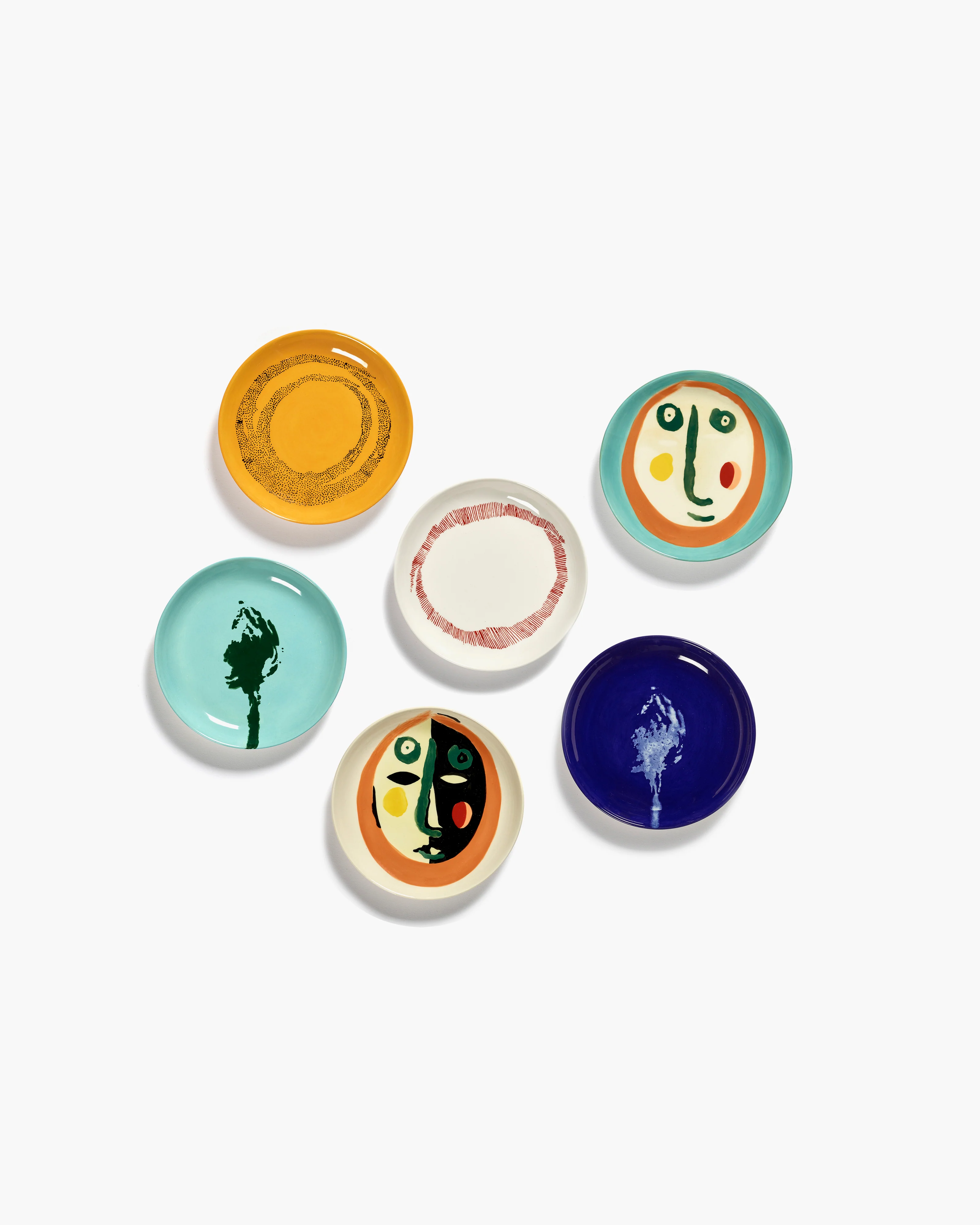 Ottolenghi Dessertteller azurblau - grüne Artischocke Feast, D. 16 cm 