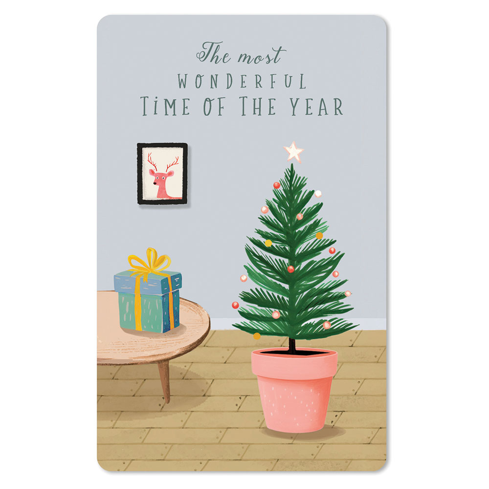 Lunacard Postkarte Weihnachten Most wonderful time of the year