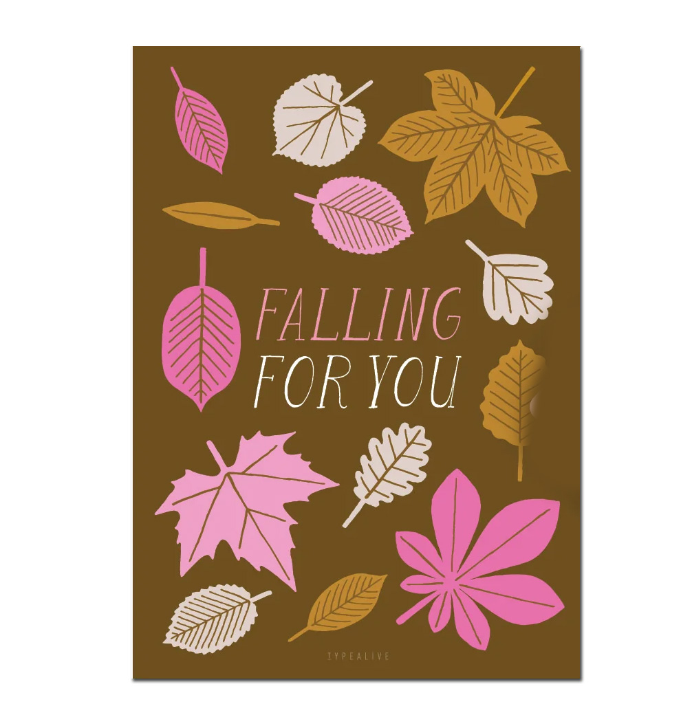 Typealive Postkarte "Falling for you"  Liebe