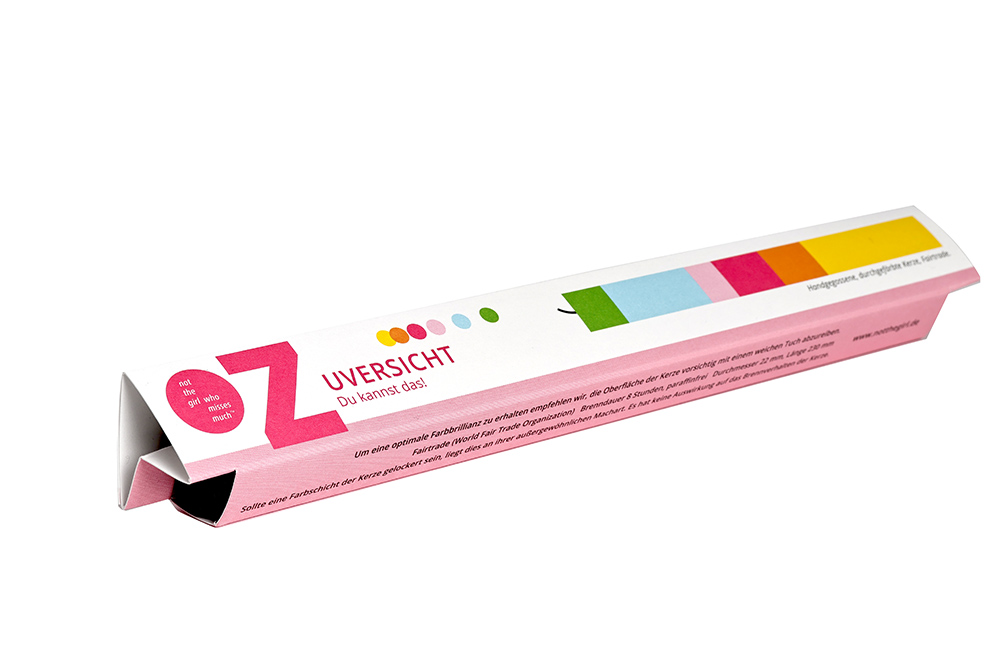 KERZE ZUVERSICHT von not the girl who misses much , Stabkerze, Gratulationskerze Optimismus