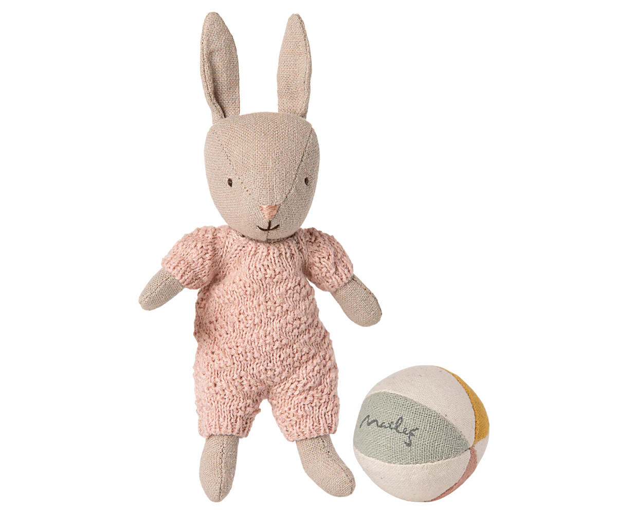 Maileg Kaninchen Set, Micro - Sand - Rosa