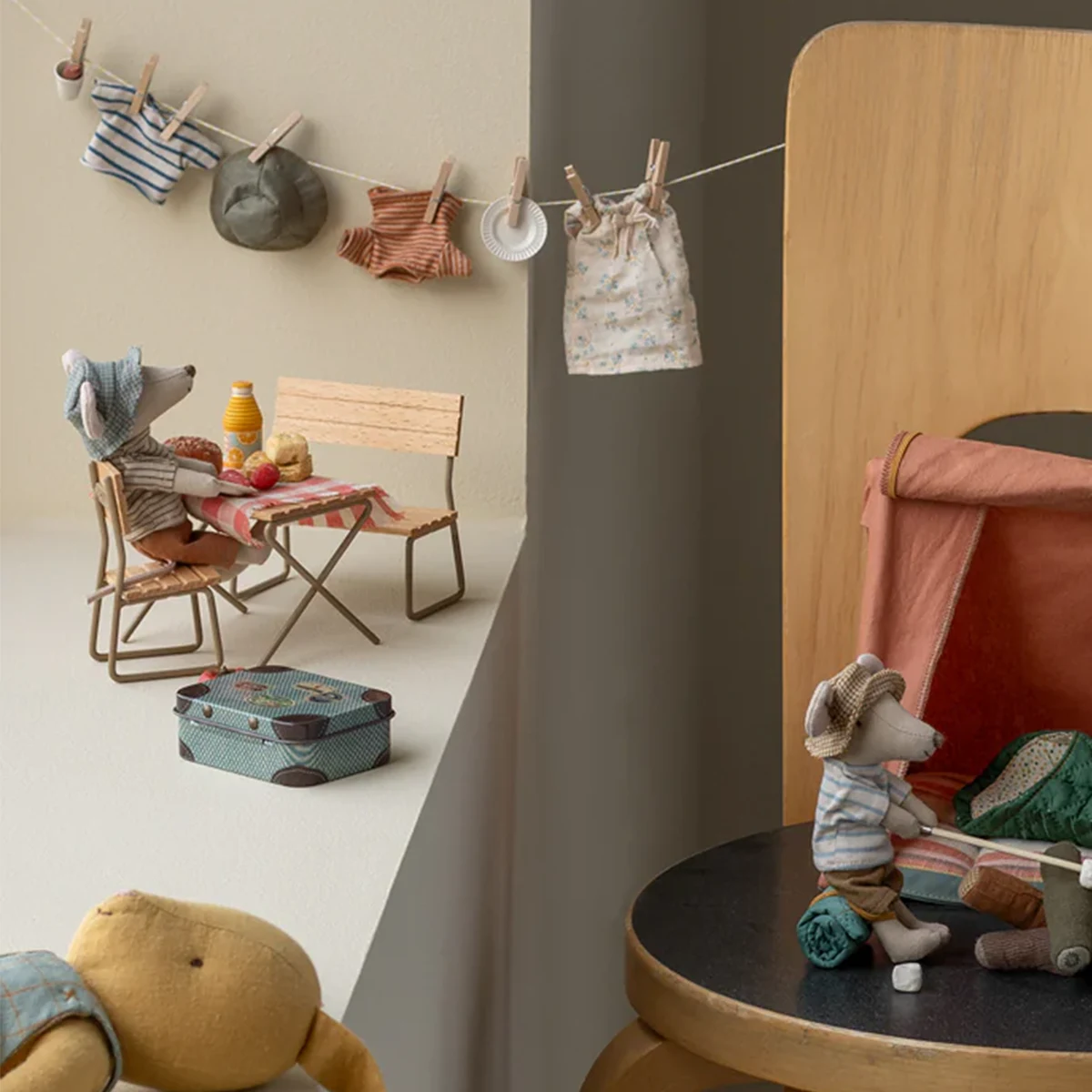 Maileg Wandermaus 2025, Großer Bruder , Hiker mouse, Big brother