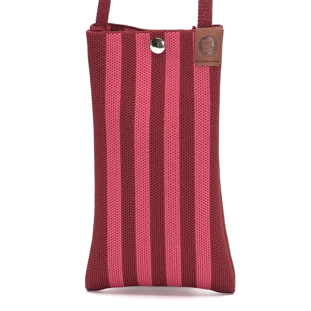 LOT83 Handytasche CHARLIE 32, Streifen Bordeaux
