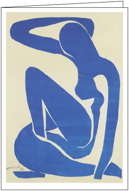 Doppelkarte  "Blauer Akt I, 1952" von Henri Matisse