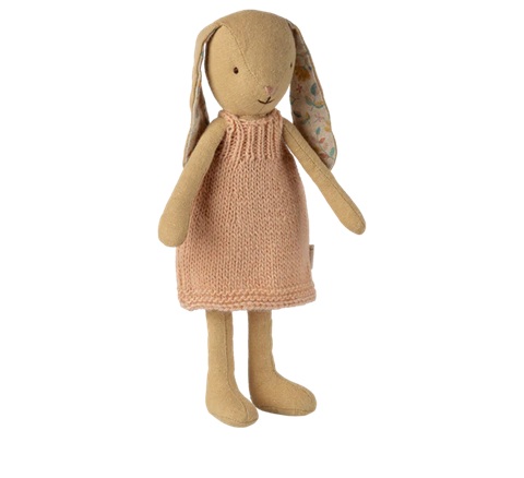 Maileg Hasenmädchen - Cremegelb- Gestricktes Kleid, Größe 1, ca. 22 cm