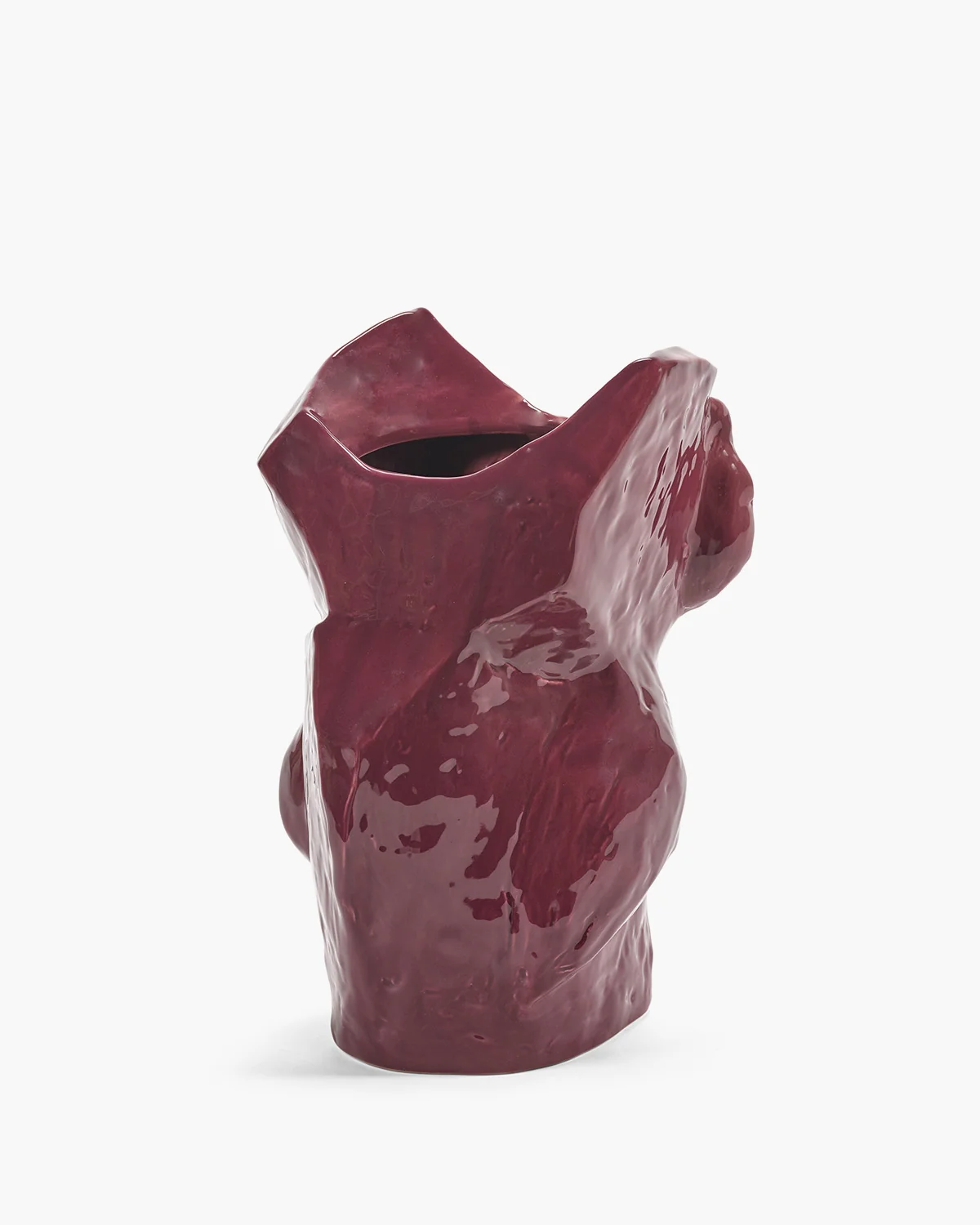 Eule Vase L aubergine After Midnight, Kollektion Midnight creatures von Marni, Höhe ca. 30 cm