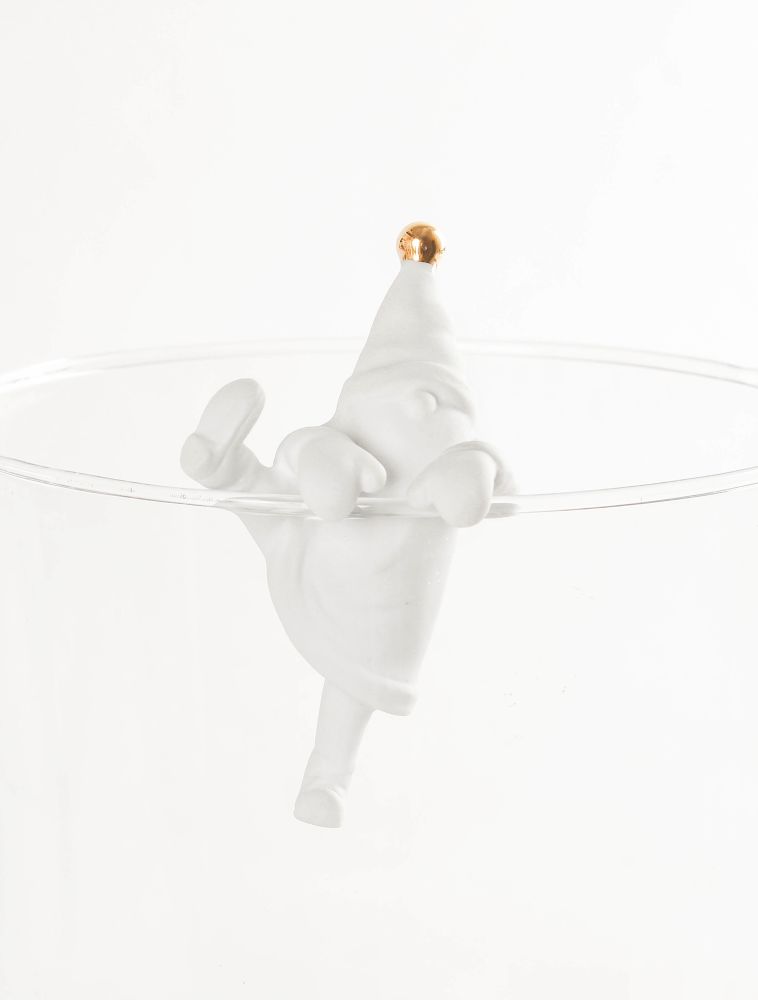 Good old friends Kletter Santa. Goldener Bommel