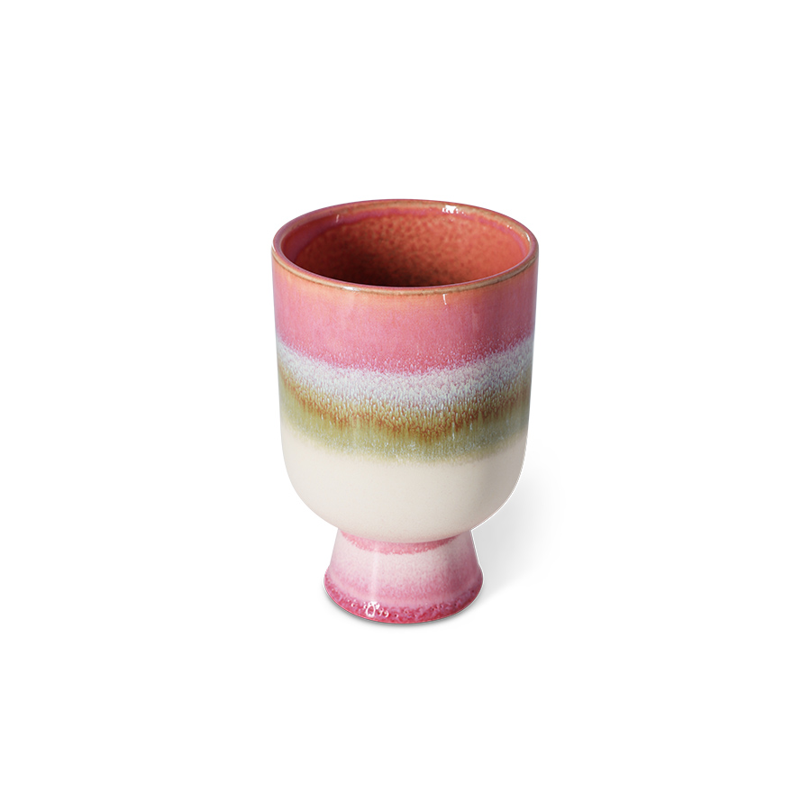 HKliving Retro flower pot rosefield,  ca. 19,5 cm