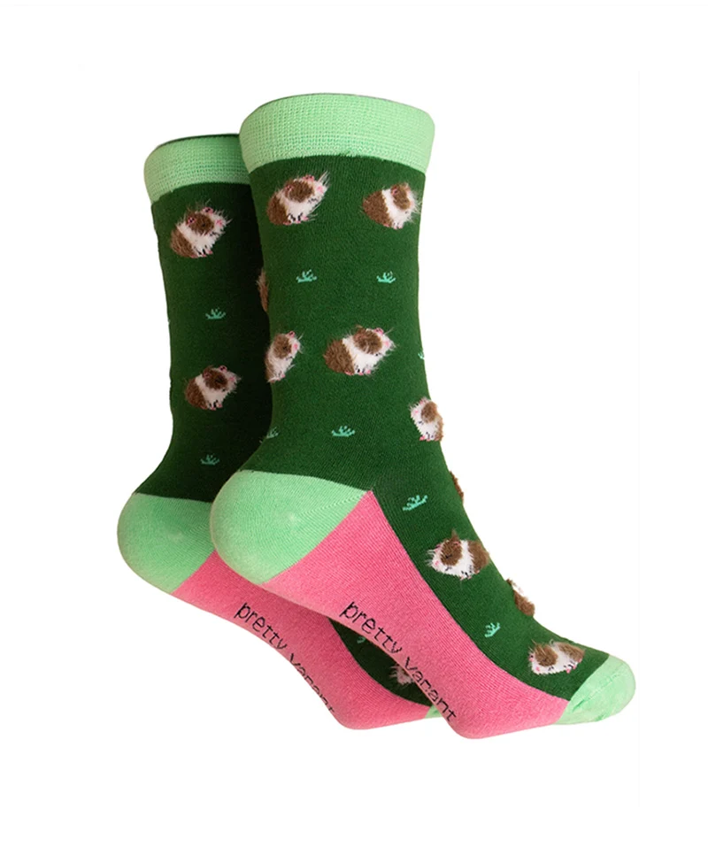 Pretty Vacant Socken Meerschweinchen, Fluffy Guinea Pig Socks , Größe 38-40