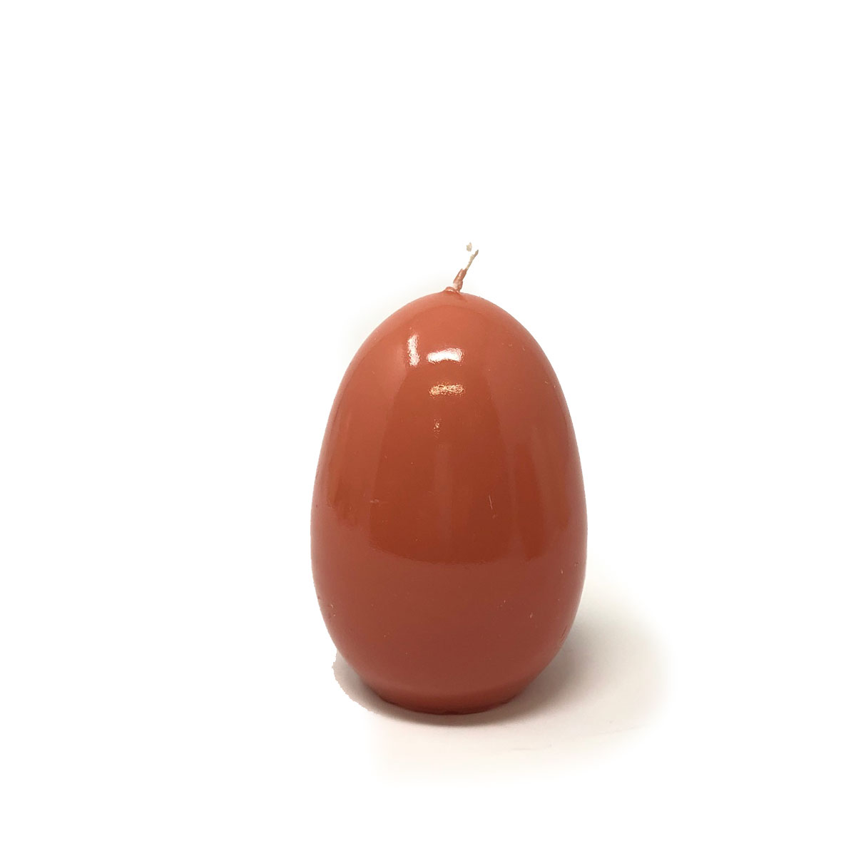 Engels Kerzen Eierkerze gelackt, Höhe ca. 8 cm, Frabe: terra