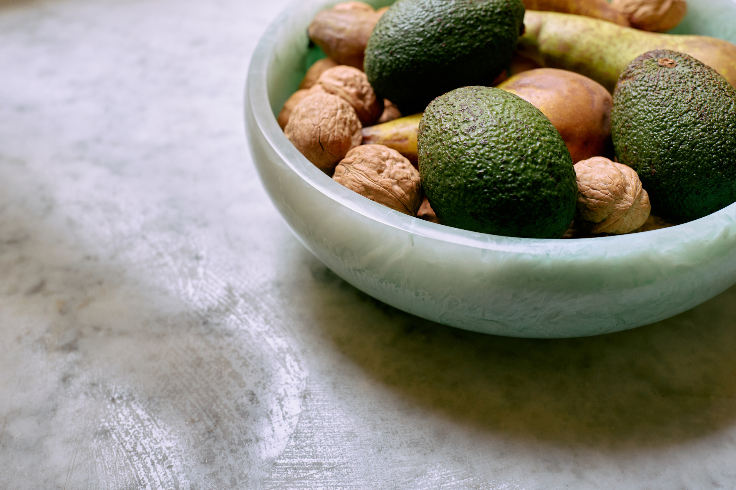 HKliving Salatschüssel/Salad bowl, mint, D. ca. 26 cm, Kunstharz