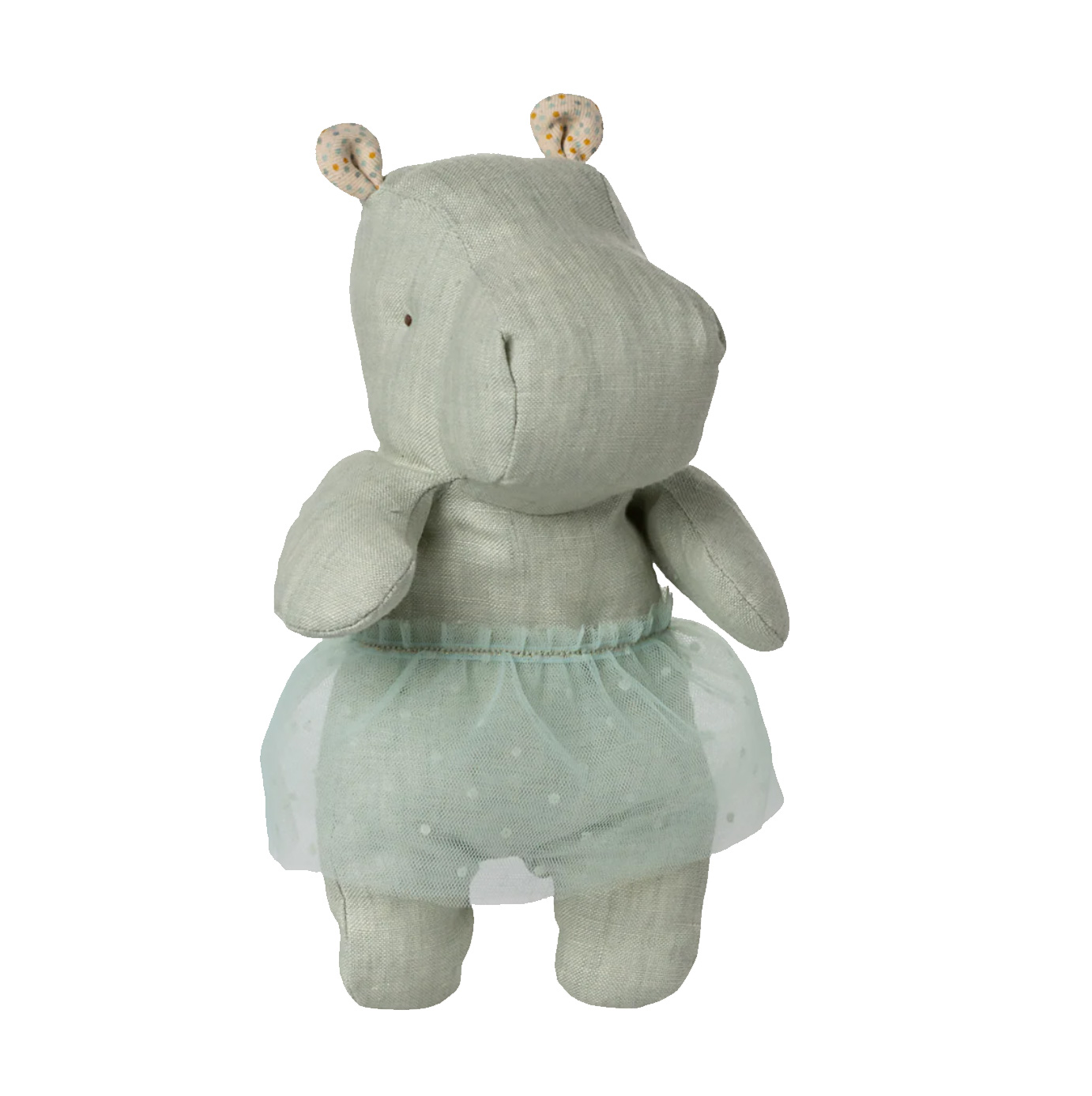 Maileg Kuscheltier Safari Friends, Nilpferd m. Rock, Klein - Mint, H 23 cm , Ballerina