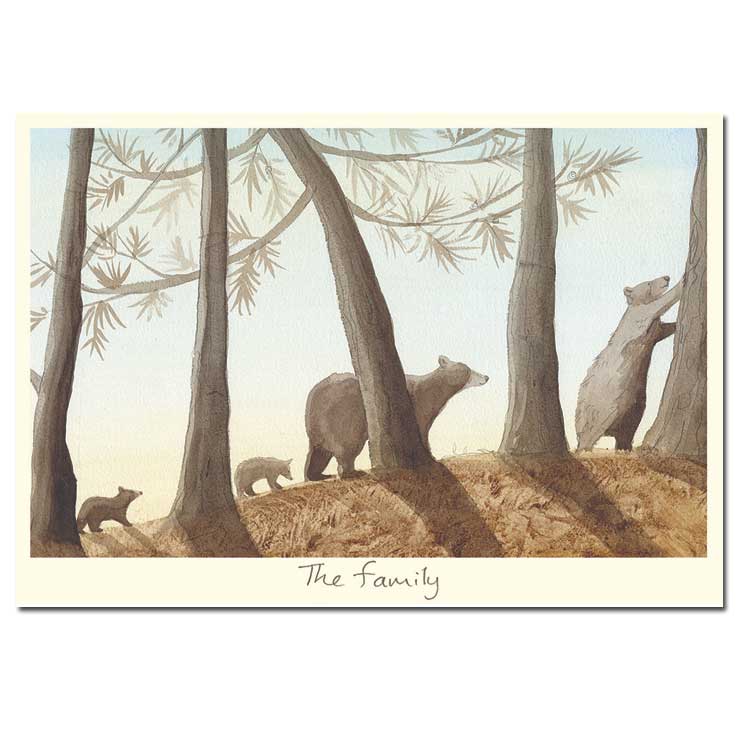  Two Bad Mice Doppelkarte "The Family "  Doppelkarte von Two Bad Mice aus England von Anita Jeram 