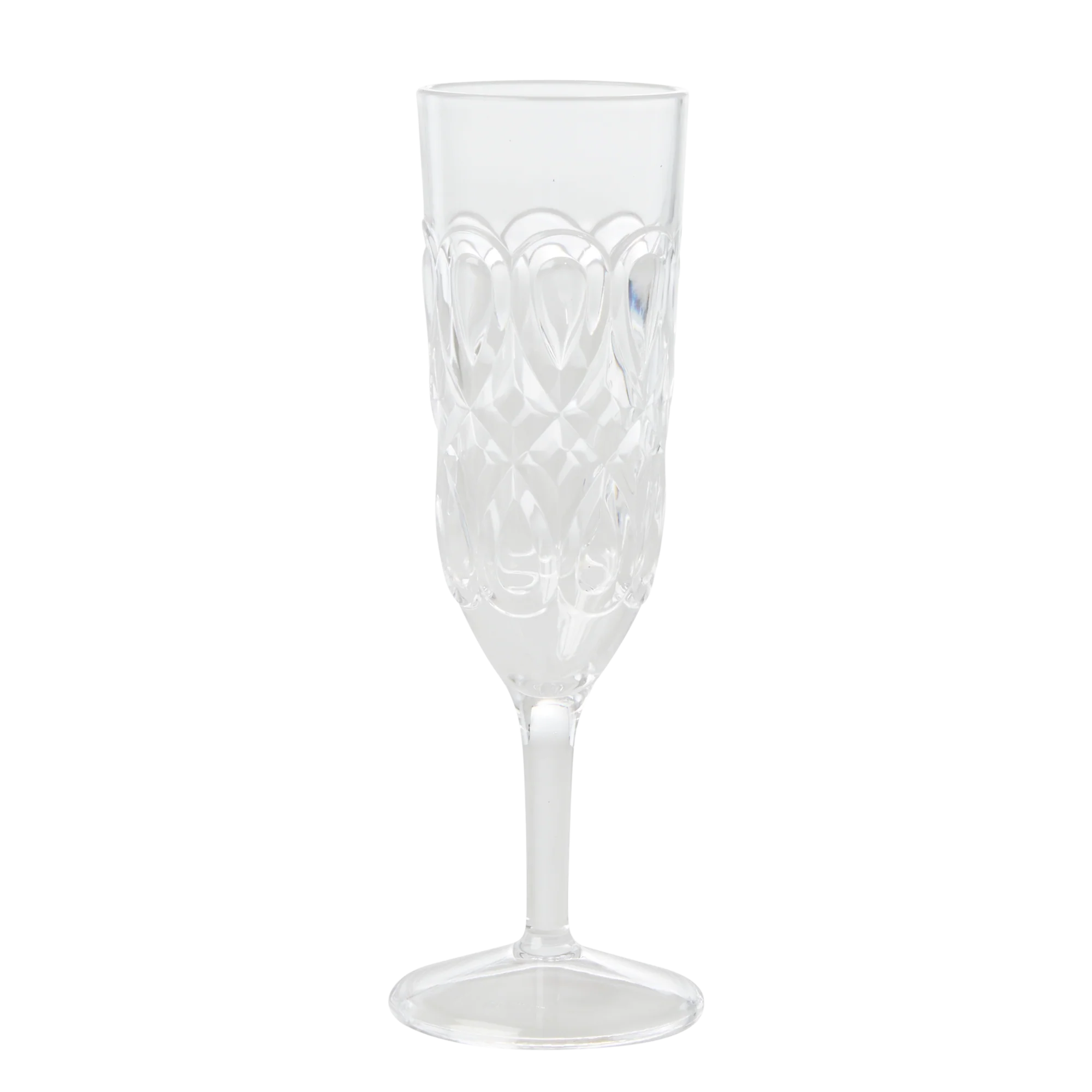 Rice Champagnerflöte Acryl, Klar, 200 ml...toll für ein besonderes Picknick oder am Pool :-)