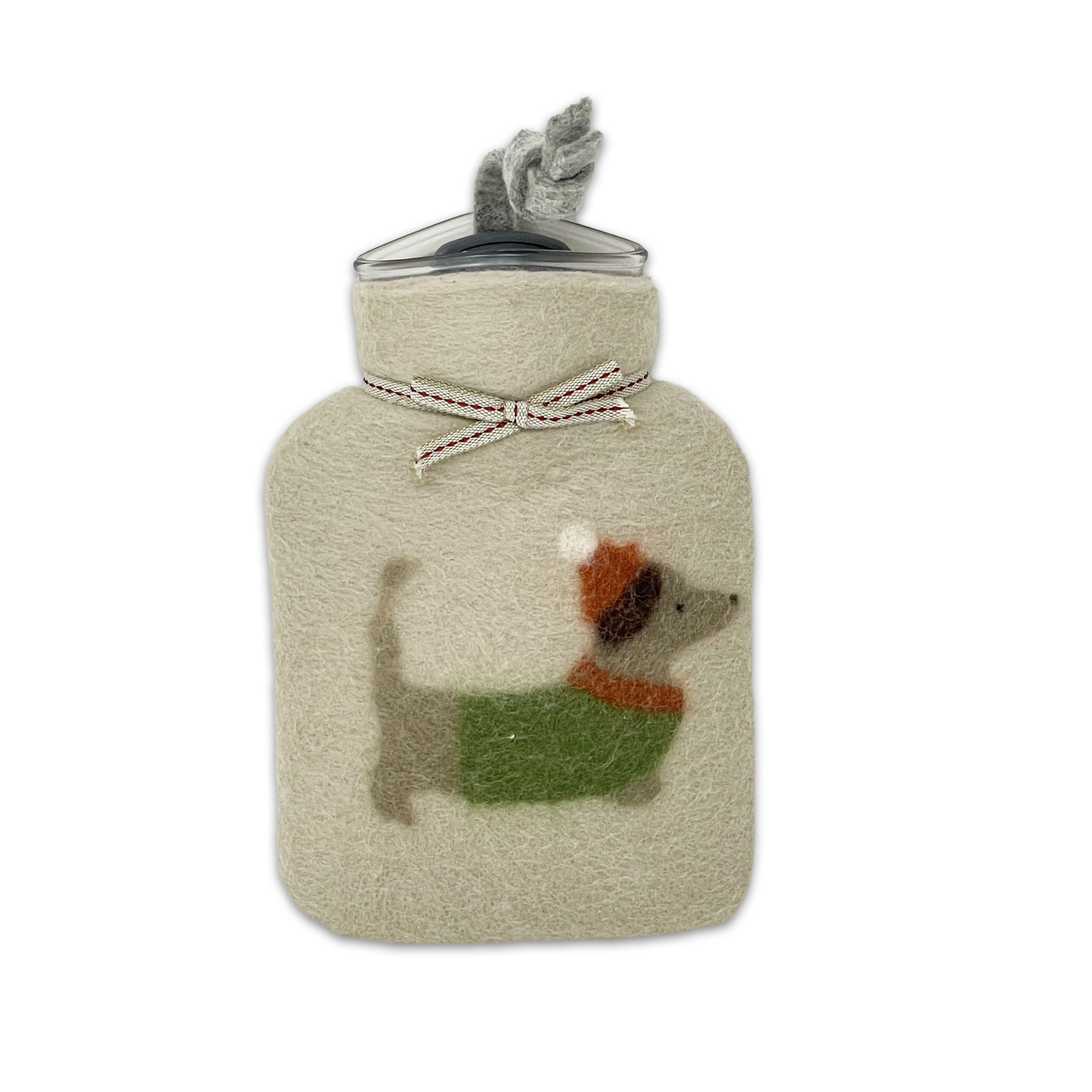 Dorothee Lehnen Miniwärmflasche Weihnachtsdackel von Dorothee Lehnen