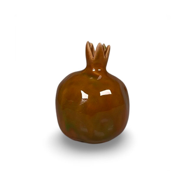 Granatapfel Vase altrot, Keramik, Small, ca. 9 x 11 cm