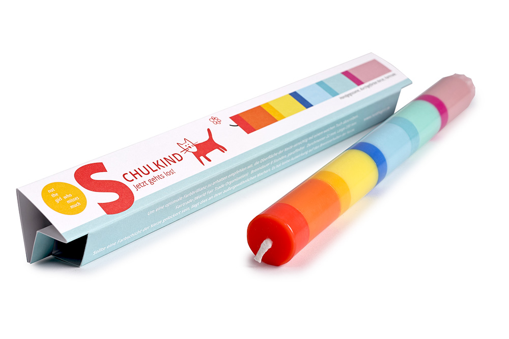 KERZE SCHULKIND von not the girl who misses much , Stabkerze  