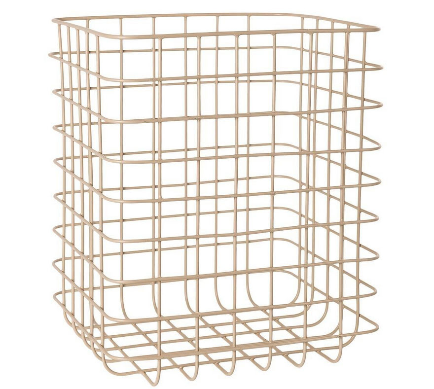 Maileg Metallkorb, groß ca. 28,5 x 26 x 35 cm taupe