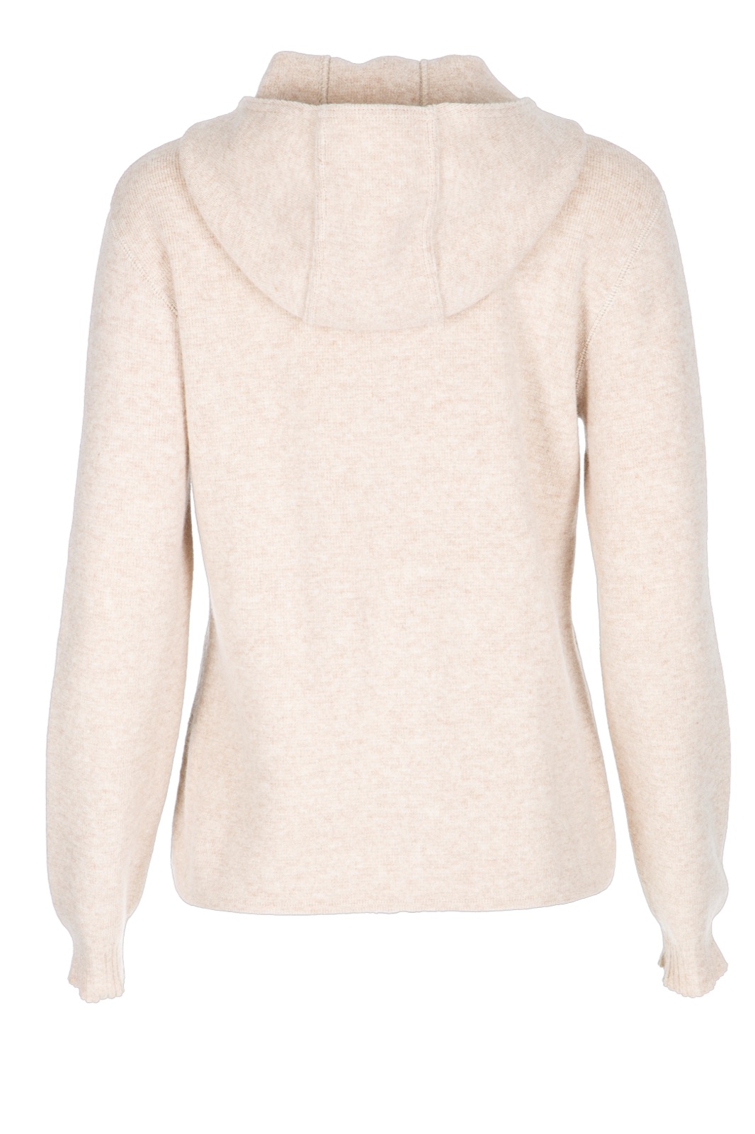DUNQUE Kapuzen-Jacke Uni, Farbe natur, 100% Schurwolle , Made in Germany 